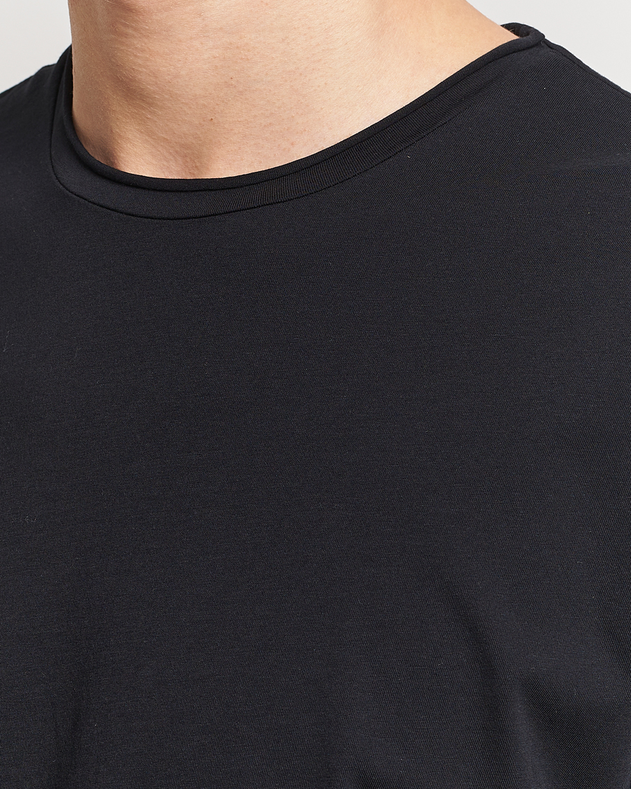 Herr | T-Shirts | Filippa K | Roll Neck Crew Neck Tee Black
