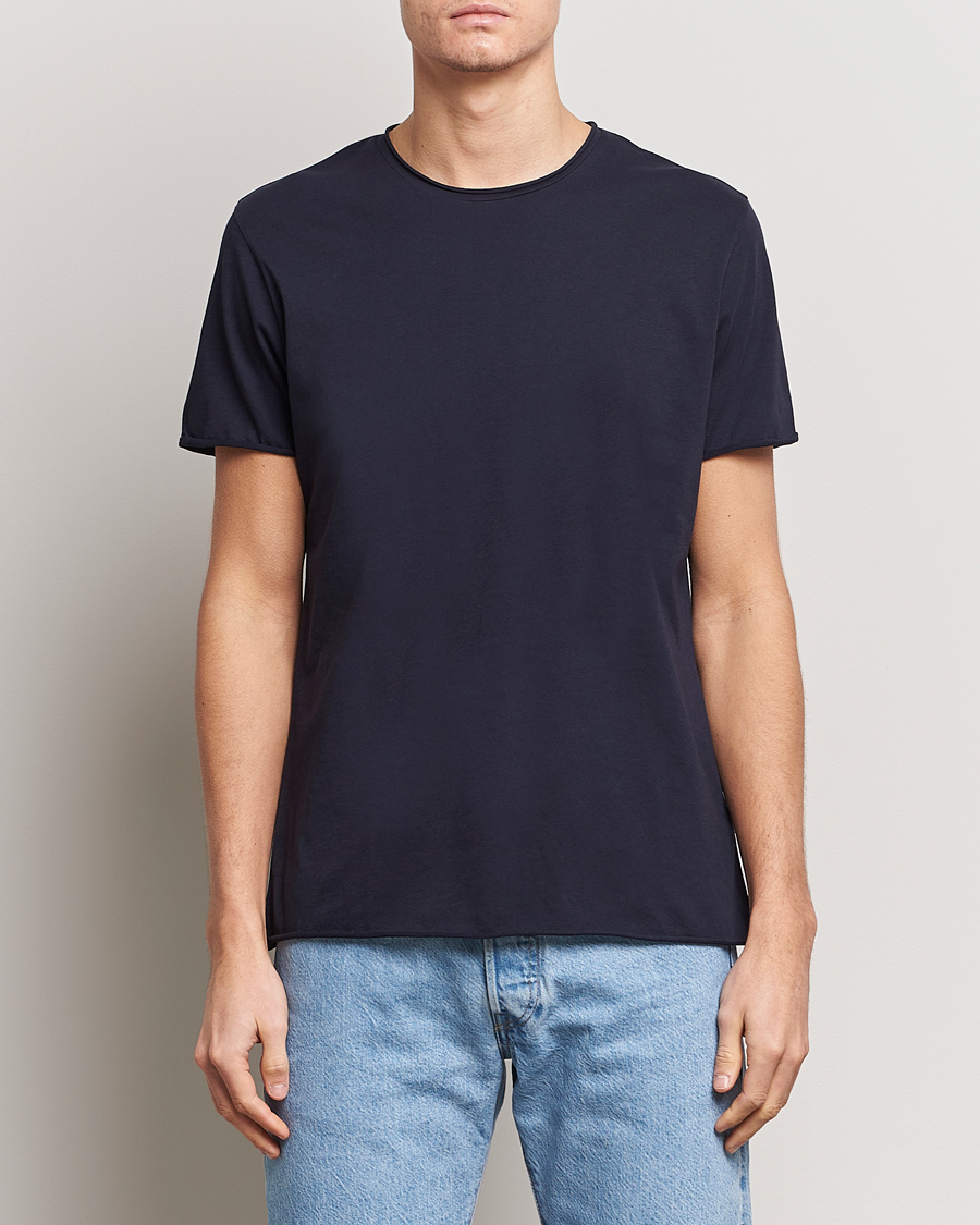 Herr | Avdelningar | Filippa K | Roll Neck Crew Neck Tee Navy