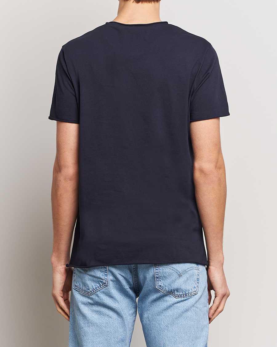 Herr | T-Shirts | Filippa K | Roll Neck Crew Neck Tee Navy