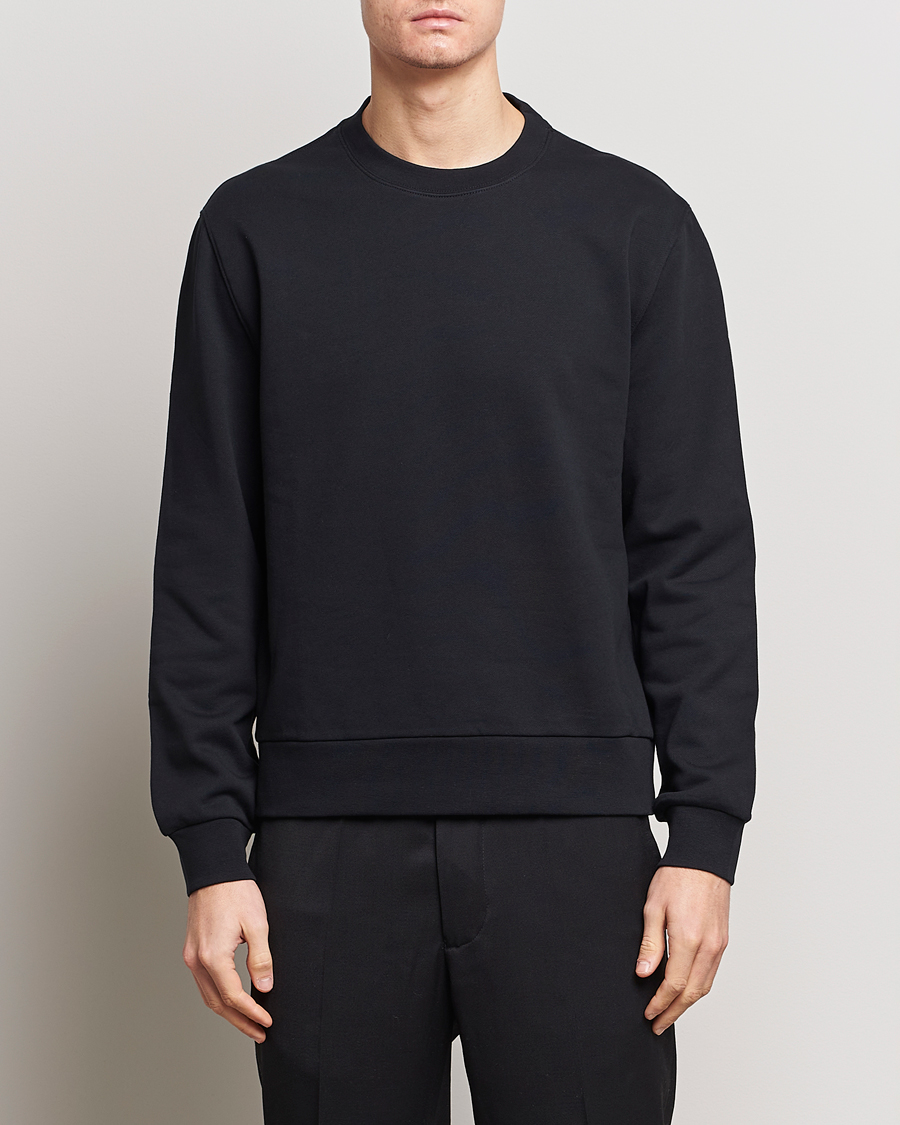 Herr | Tröjor | Filippa K | Gustaf Cotton Sweatshirt Black