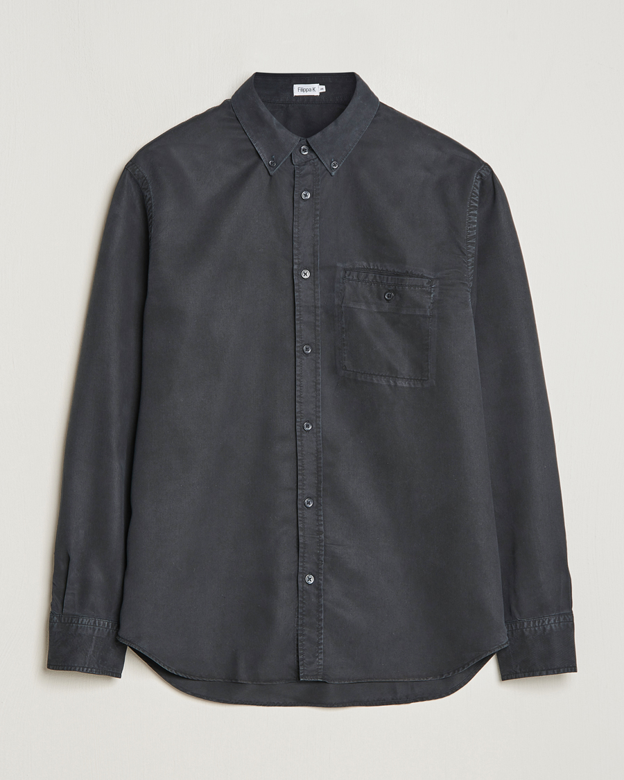Herr | Skjortor | Filippa K | Zachary Tencel Shirt Almost Black