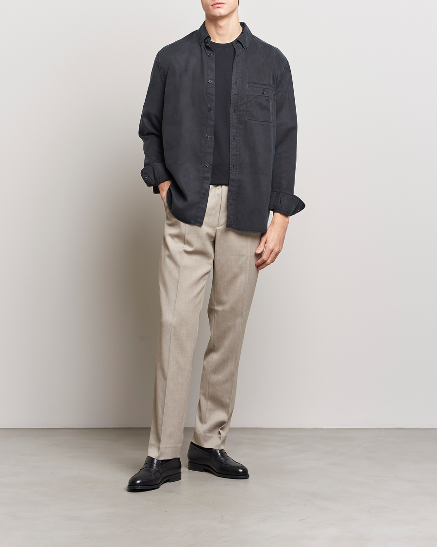 Herr | Skjortor | Filippa K | Zachary Tencel Shirt Almost Black