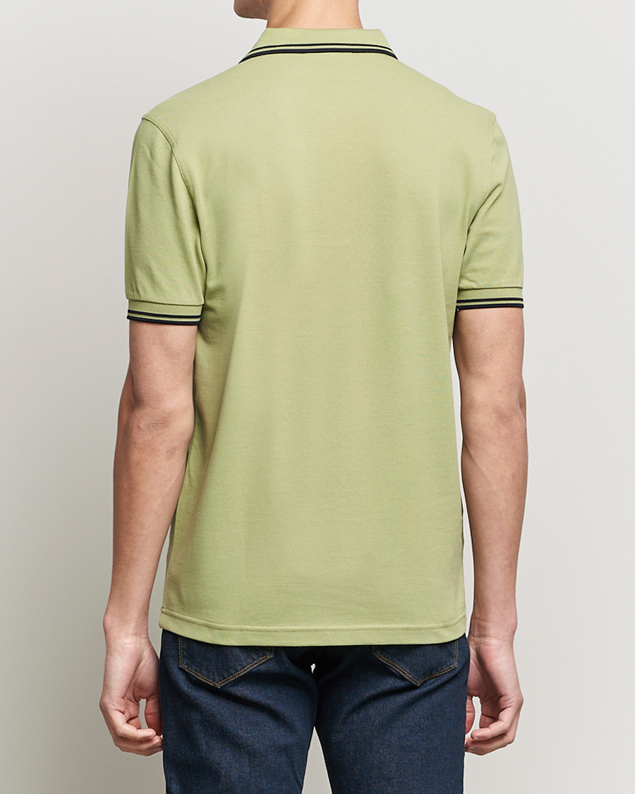 Herr | Pikéer | Fred Perry | Twin Tip Polo Sage Green 