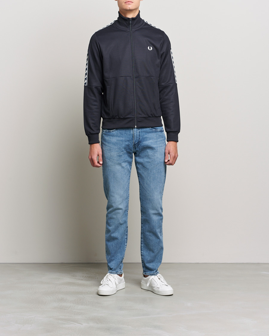 Herr |  | Fred Perry | Pannel Taped Track Jacket Navy