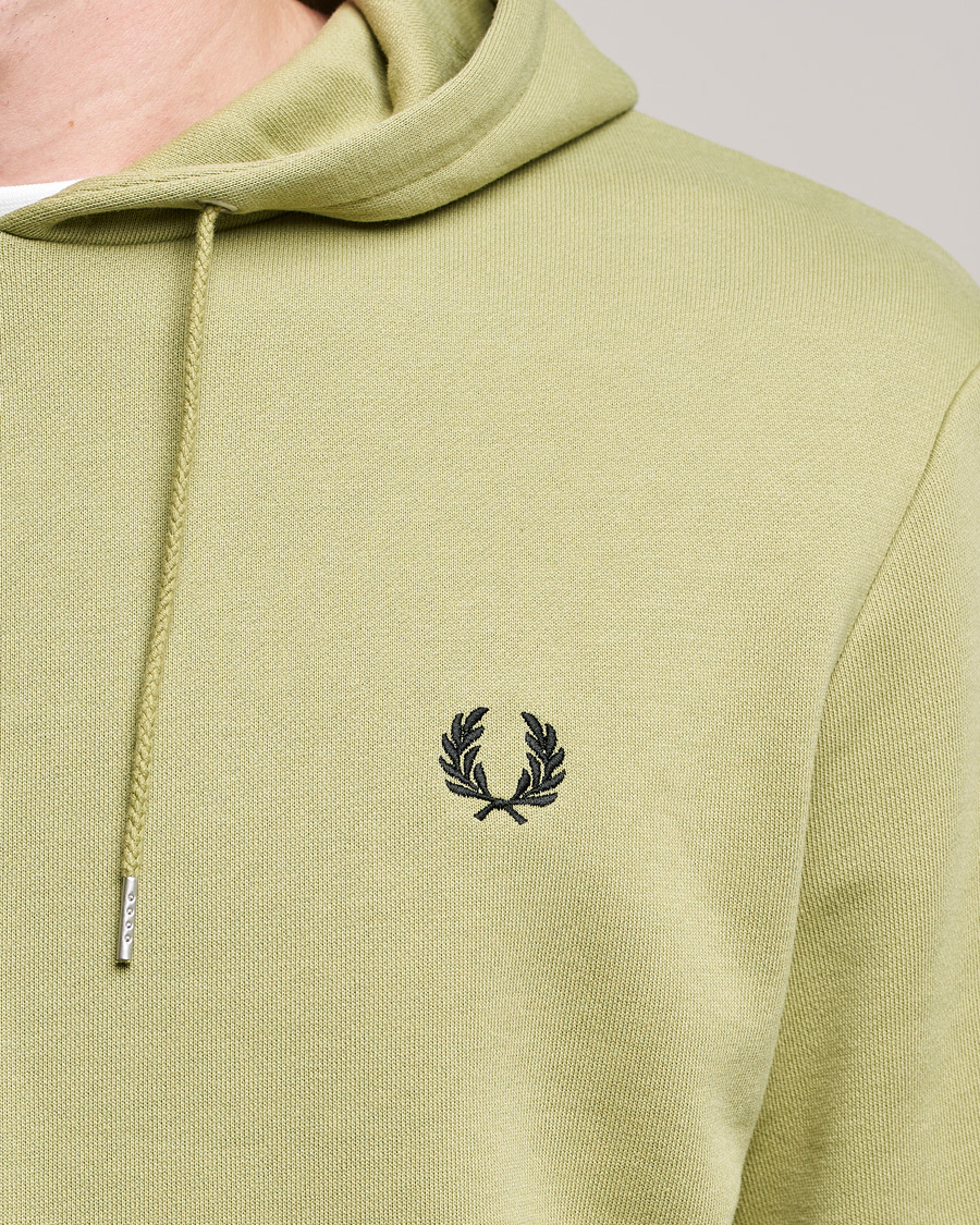 Herr | Tröjor | Fred Perry | Tipped Hooded Sweatshirt Sage Green 