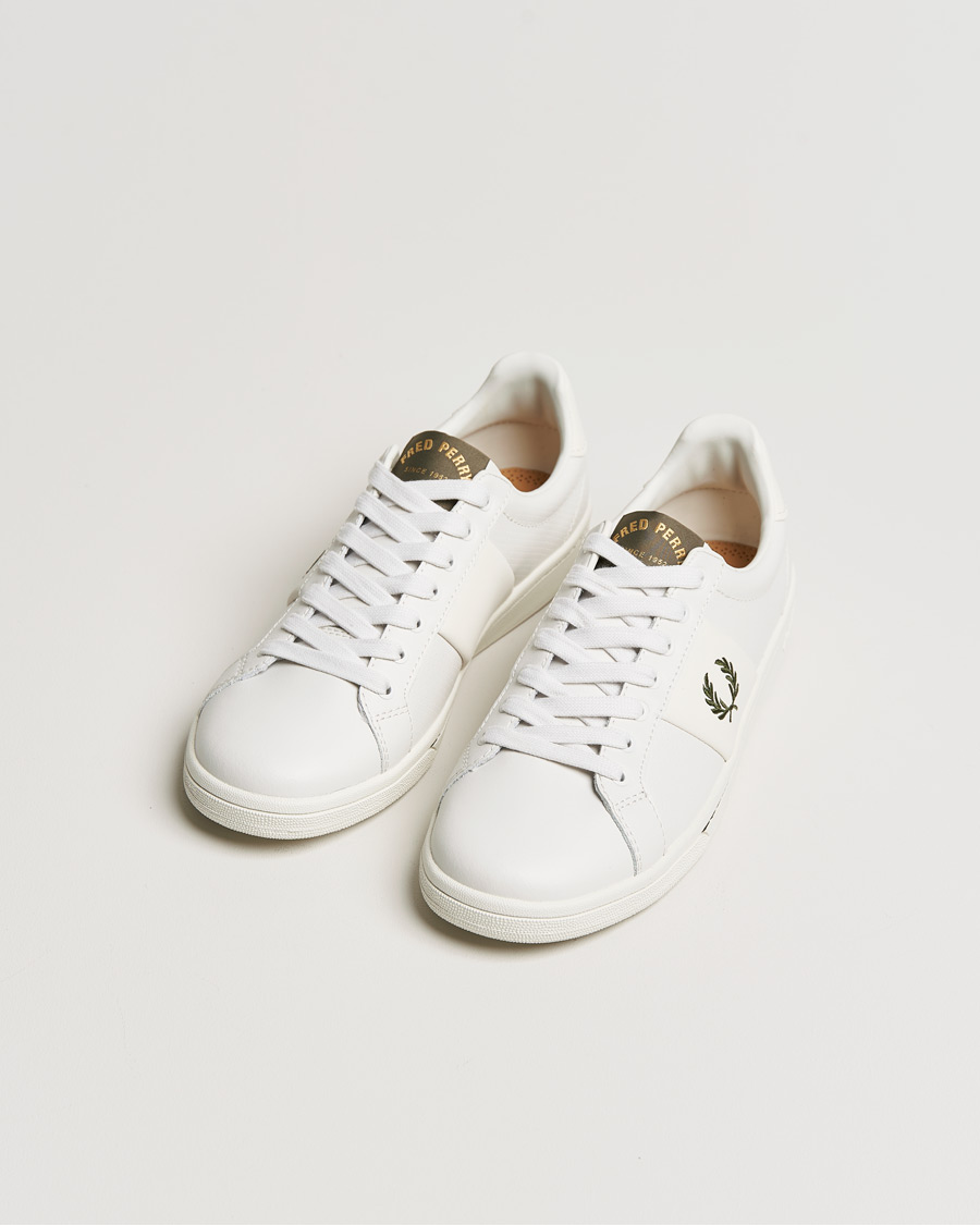Herr | Fred Perry B721 Peerf Leater Sneaker Porcelain | Fred Perry | B721 Peerf Leater Sneaker Porcelain