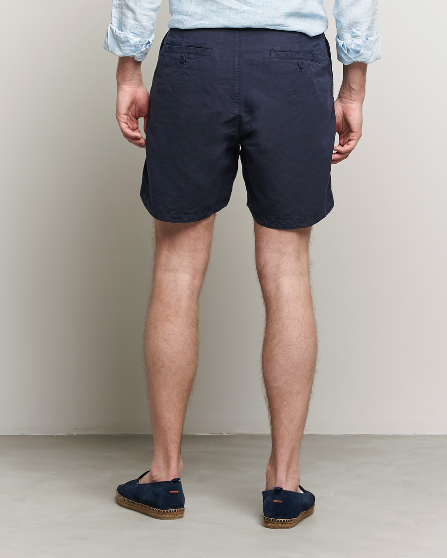 Herr | Shorts | Orlebar Brown | Searose Linen/Cotton Shorts Night Iris