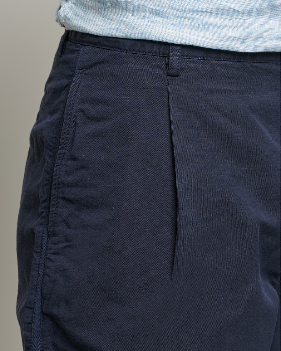 Herr | Shorts | Orlebar Brown | Searose Linen/Cotton Shorts Night Iris