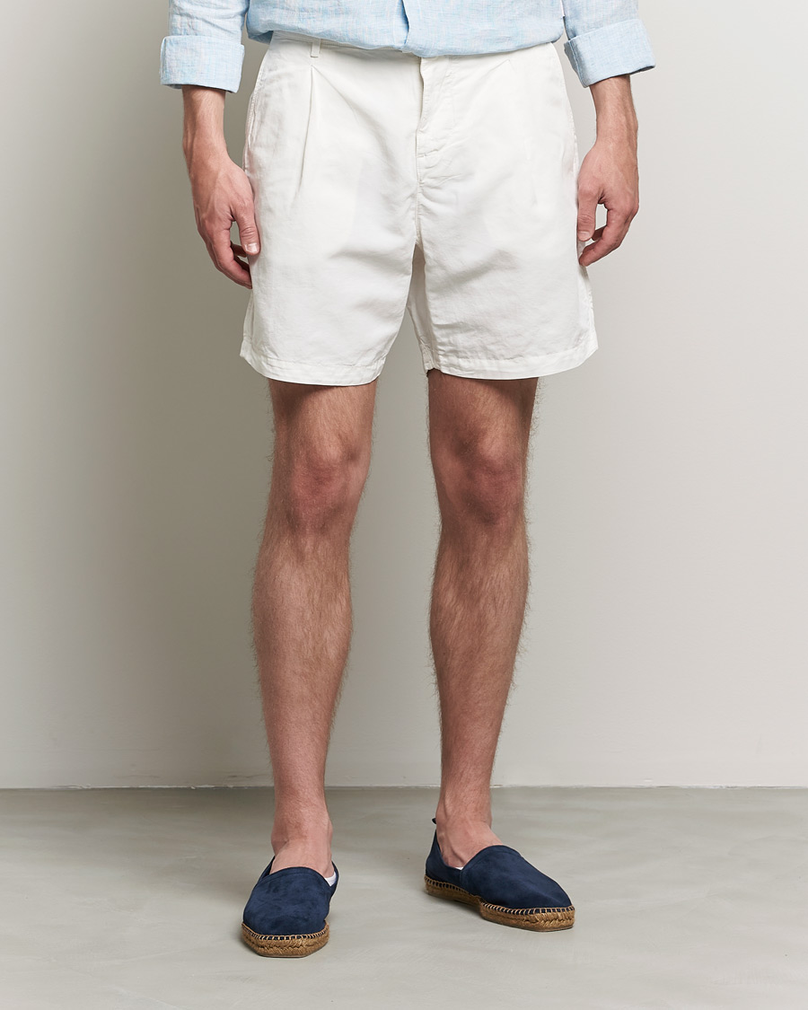 Herr | Shorts | Orlebar Brown | Searose Linen/Cotton Shorts White Sand