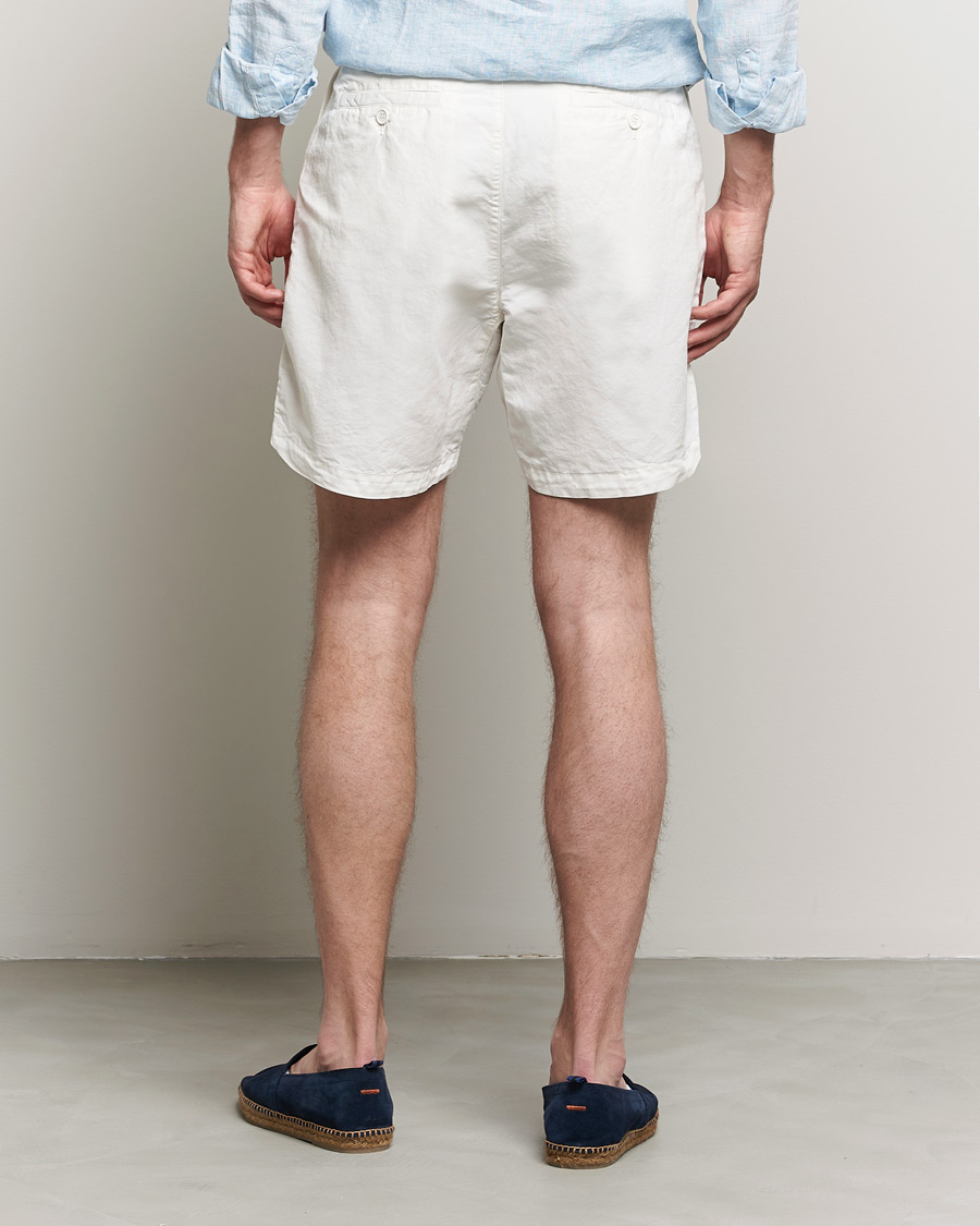 Herr | Shorts | Orlebar Brown | Searose Linen/Cotton Shorts White Sand