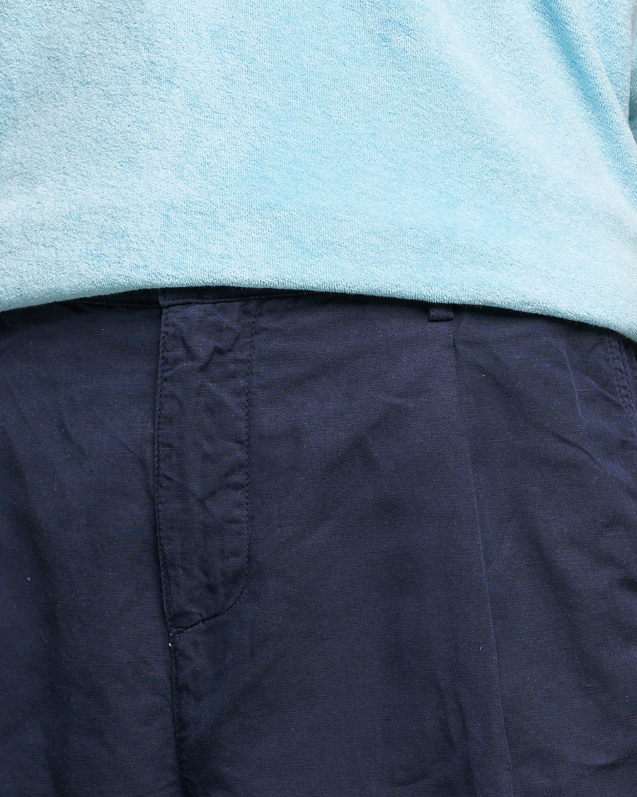Herr | Byxor | Orlebar Brown | Dunmore Linen/Cotton Trousers Night Iris