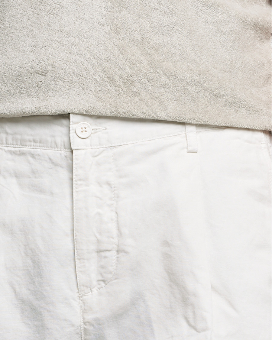 Herr | Byxor | Orlebar Brown | Dunmore Linen/Cotton Trousers White Sand