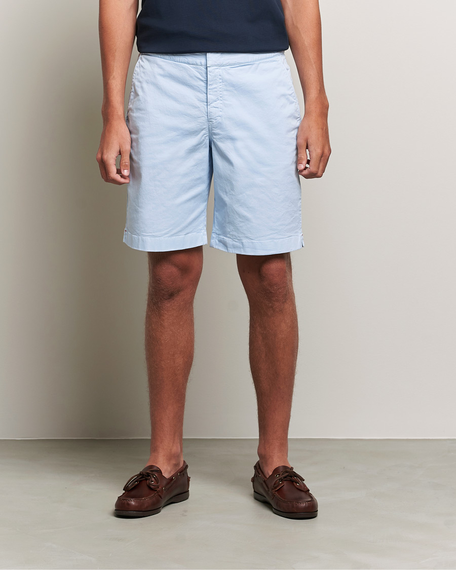 Herr | Shorts | Orlebar Brown | Dane Cotton Twill Shorts Ice Blue