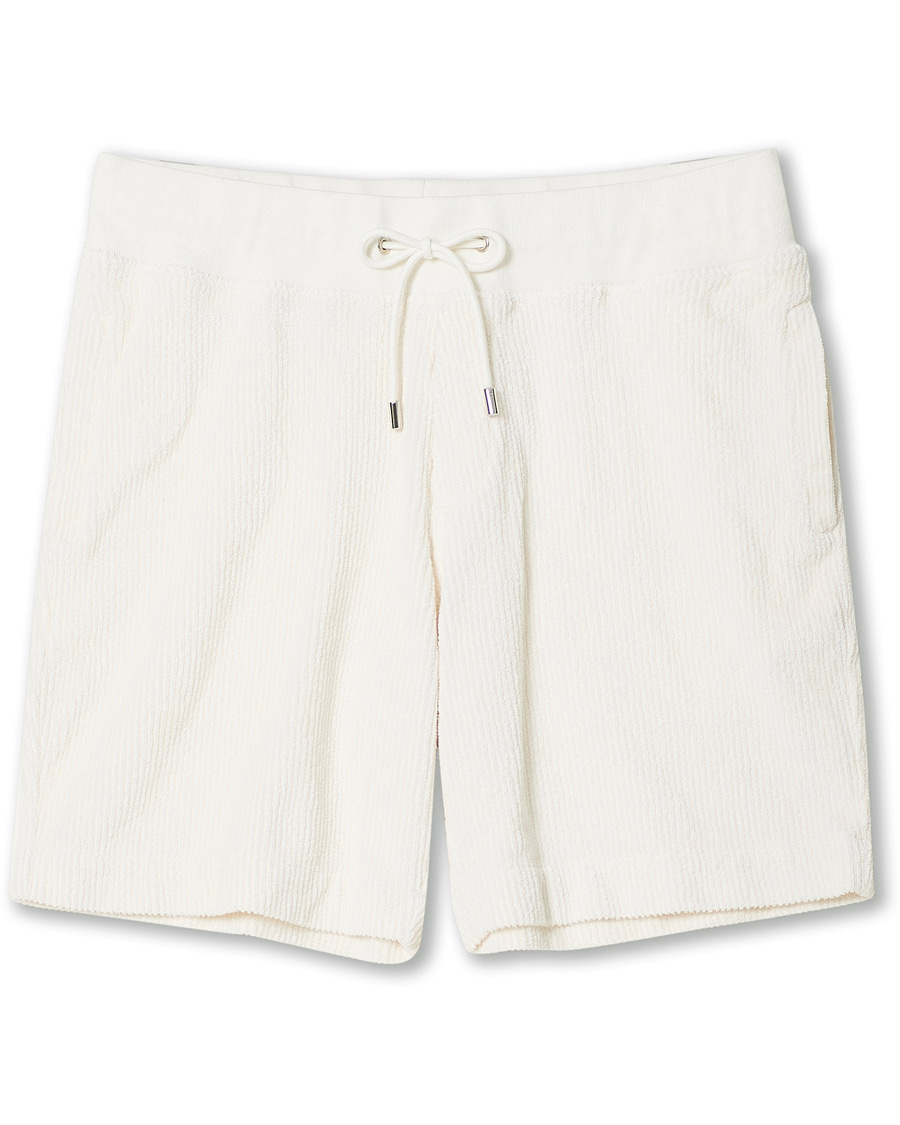 Herr | Shorts | Orlebar Brown | Afador DN Towelling Racked Shorts White Sand