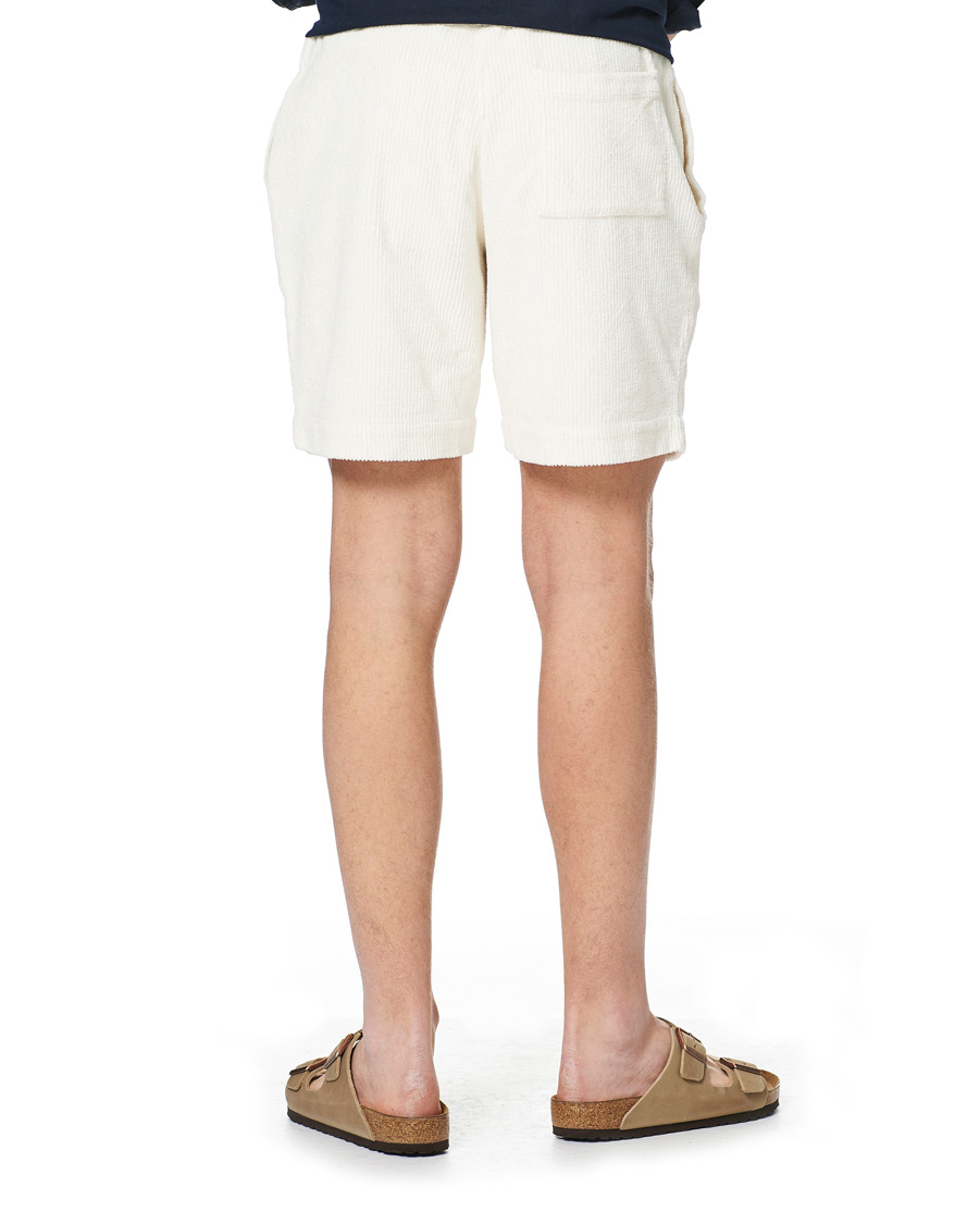 Herr | Shorts | Orlebar Brown | Afador DN Towelling Racked Shorts White Sand