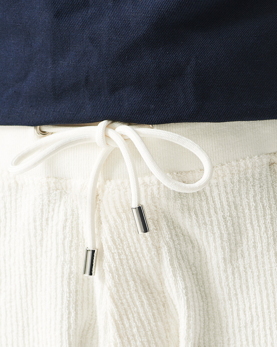Herr | Shorts | Orlebar Brown | Afador DN Towelling Racked Shorts White Sand