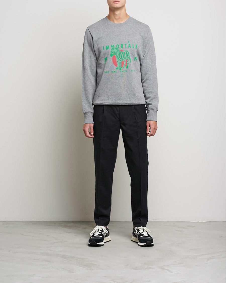 Herr | Tröjor | PS Paul Smith | Immortale Organic Cotton Sweatshirt Grey