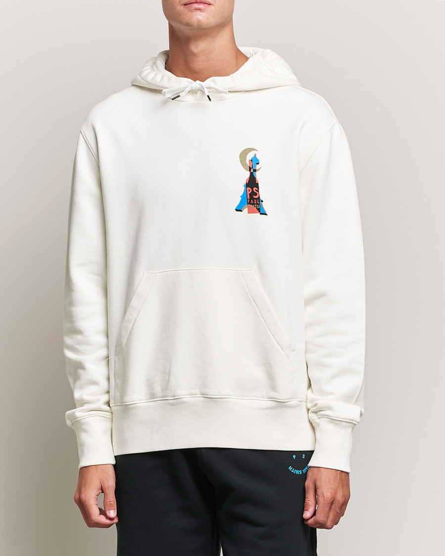 Herr | Tröjor | PS Paul Smith | Souvenir Organic Cotton Hoodie Off White