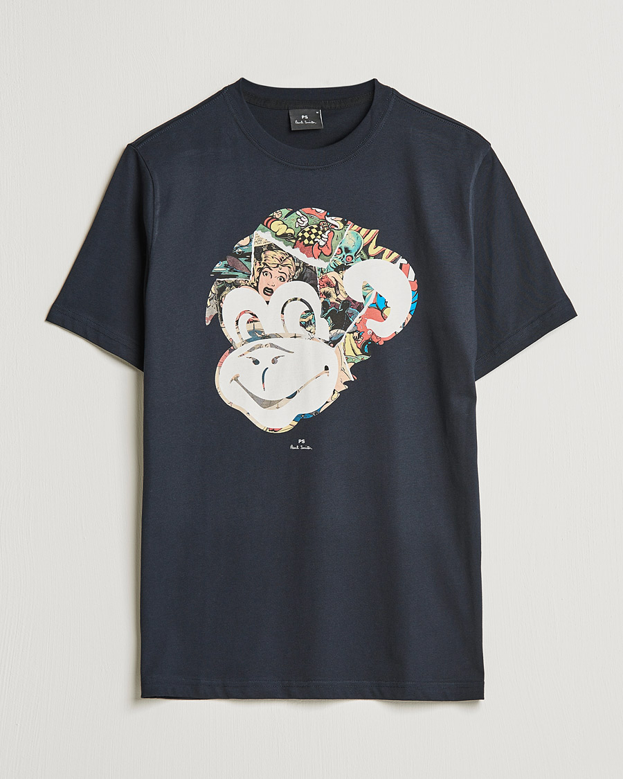 Herr | T-Shirts | PS Paul Smith | Monkey Tee Black
