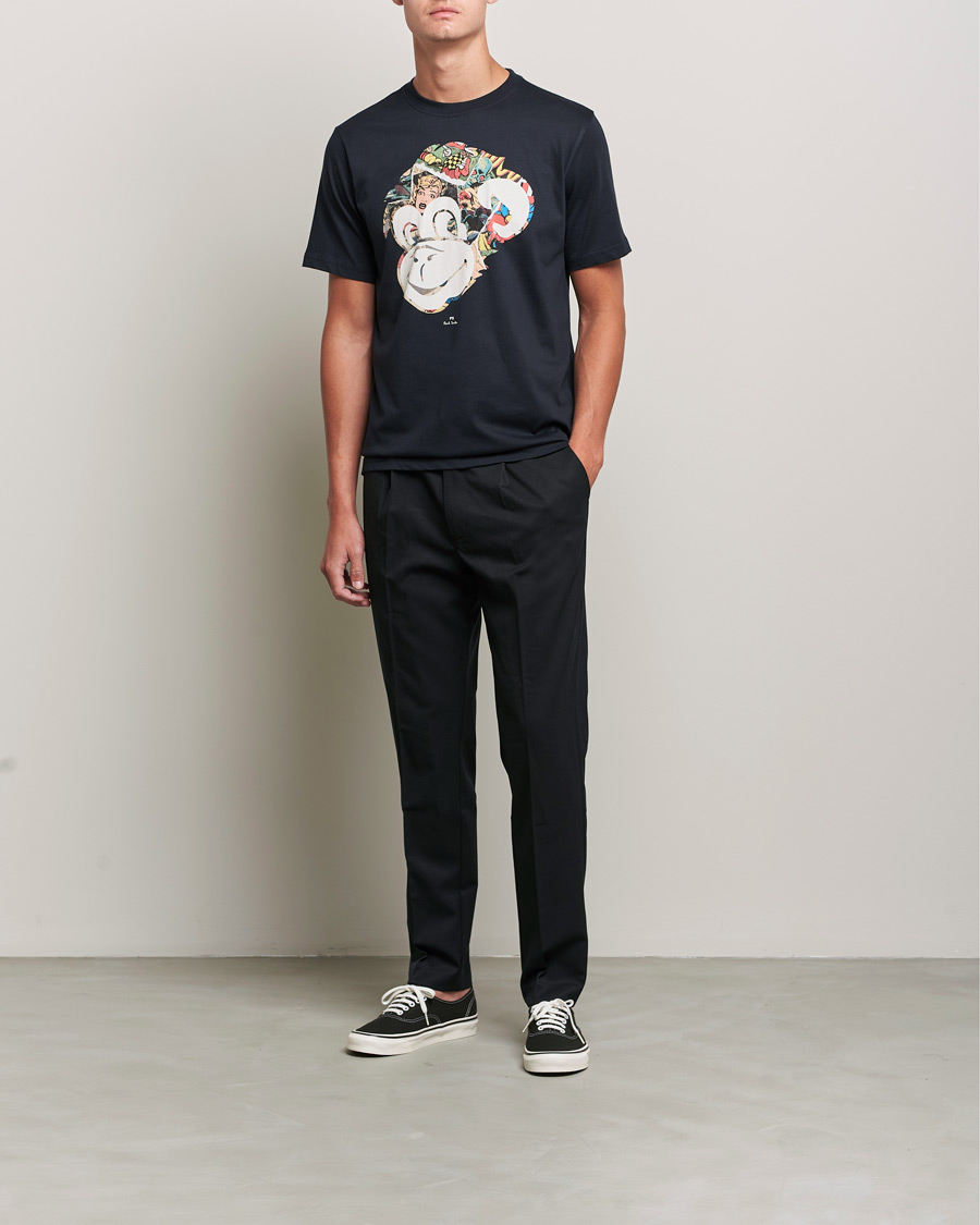 Herr | T-Shirts | PS Paul Smith | Monkey Tee Black