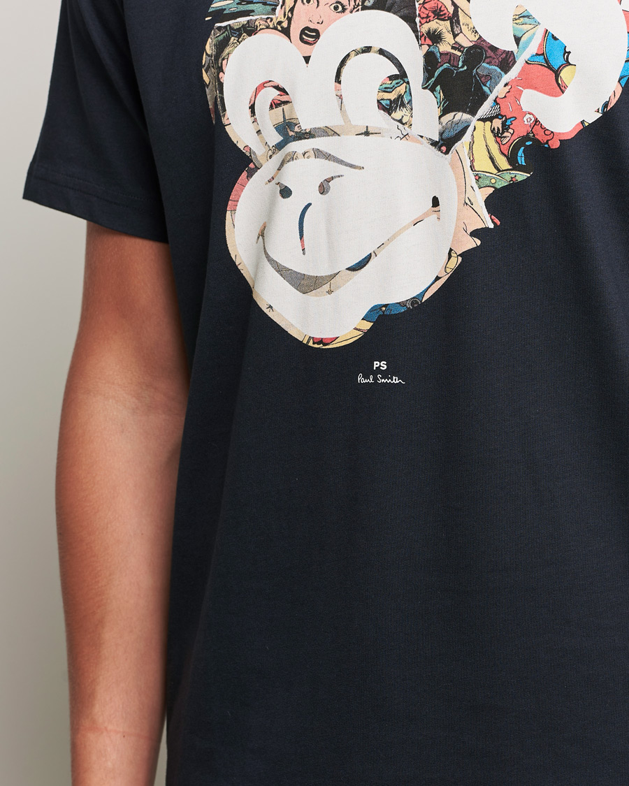 Herr | T-Shirts | PS Paul Smith | Monkey Tee Black