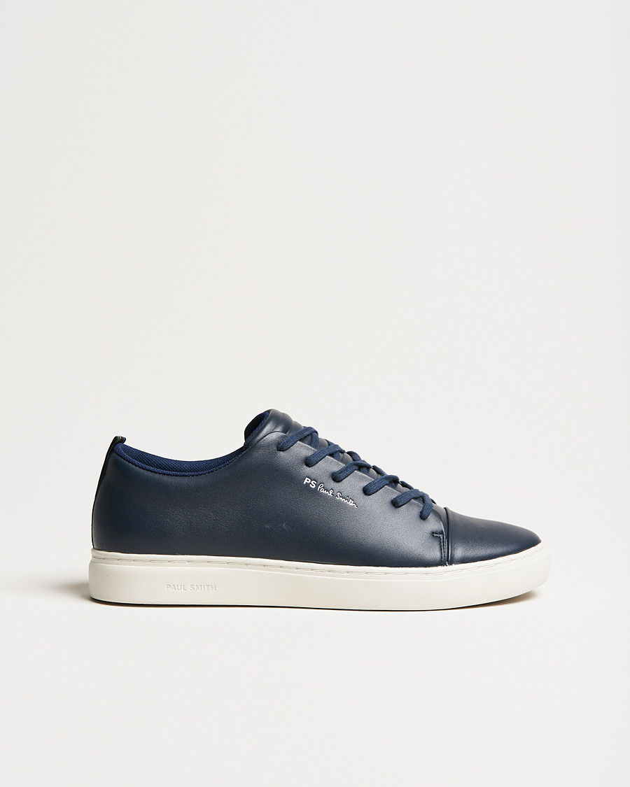 Herr | Sneakers | PS Paul Smith | Lee Cap Toe Leather Sneaker Navy