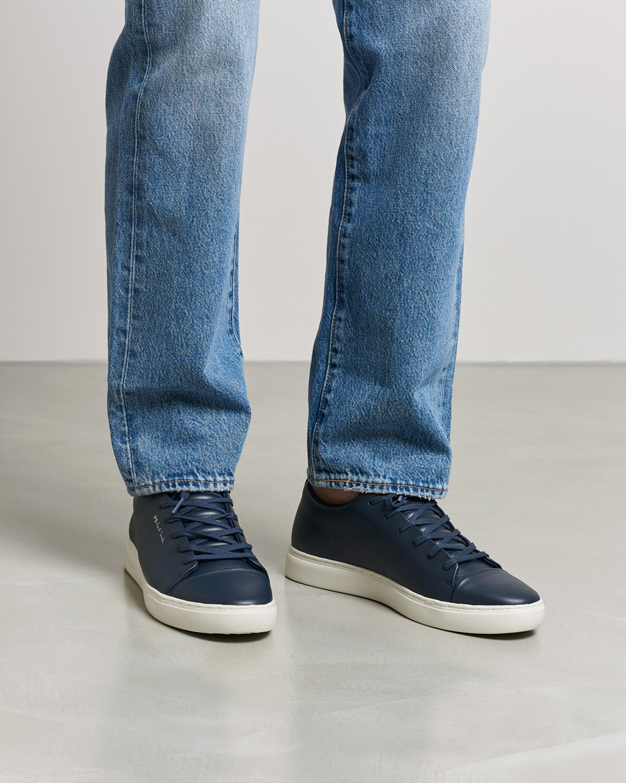 Herr | Sneakers | PS Paul Smith | Lee Cap Toe Leather Sneaker Navy