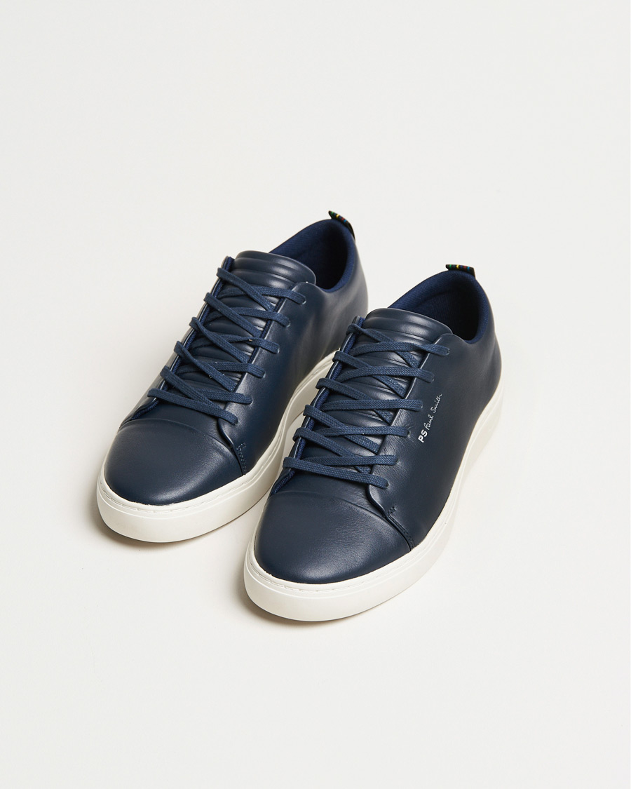 Herr | Sneakers | PS Paul Smith | Lee Cap Toe Leather Sneaker Navy