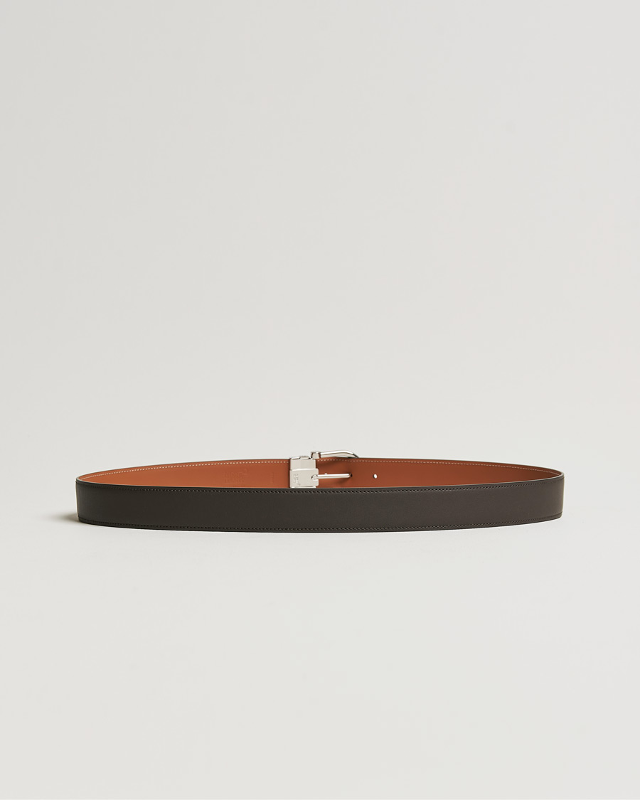 Herr |  | Montblanc | Horseshoe Buckle 35 mm Reversible Belt Smoke/Tan