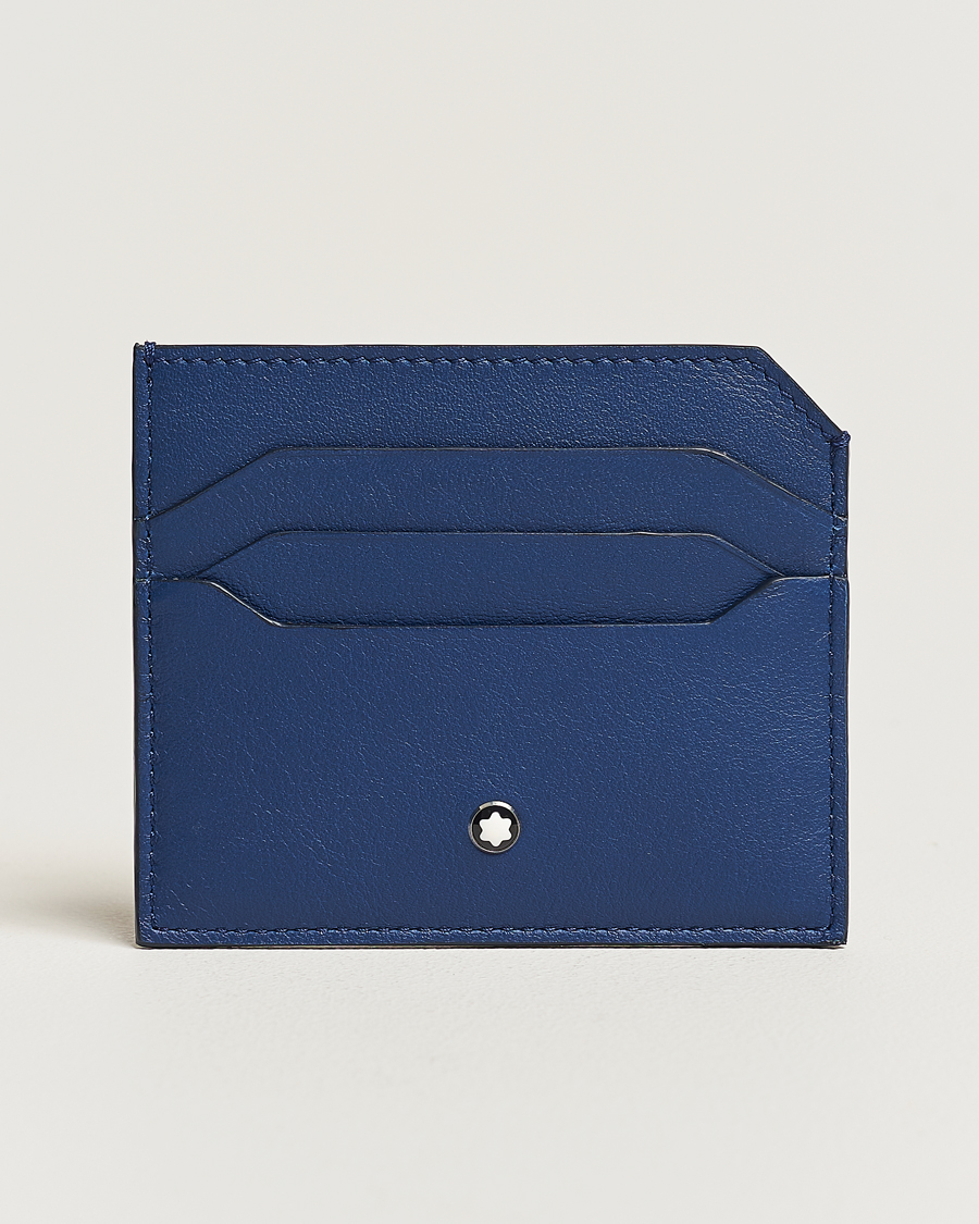 Herr | Montblanc Meisterstück Selection Soft Card Holder 6cc Cobalt Blue | Montblanc | Meisterstück Selection Soft Card Holder 6cc Cobalt Blue