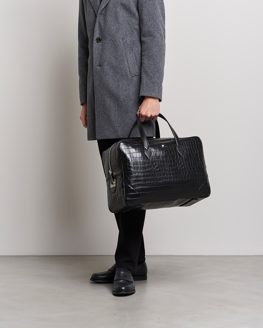 Herr | Montblanc | Montblanc | Meisterstück Selection Leather Duffle Black