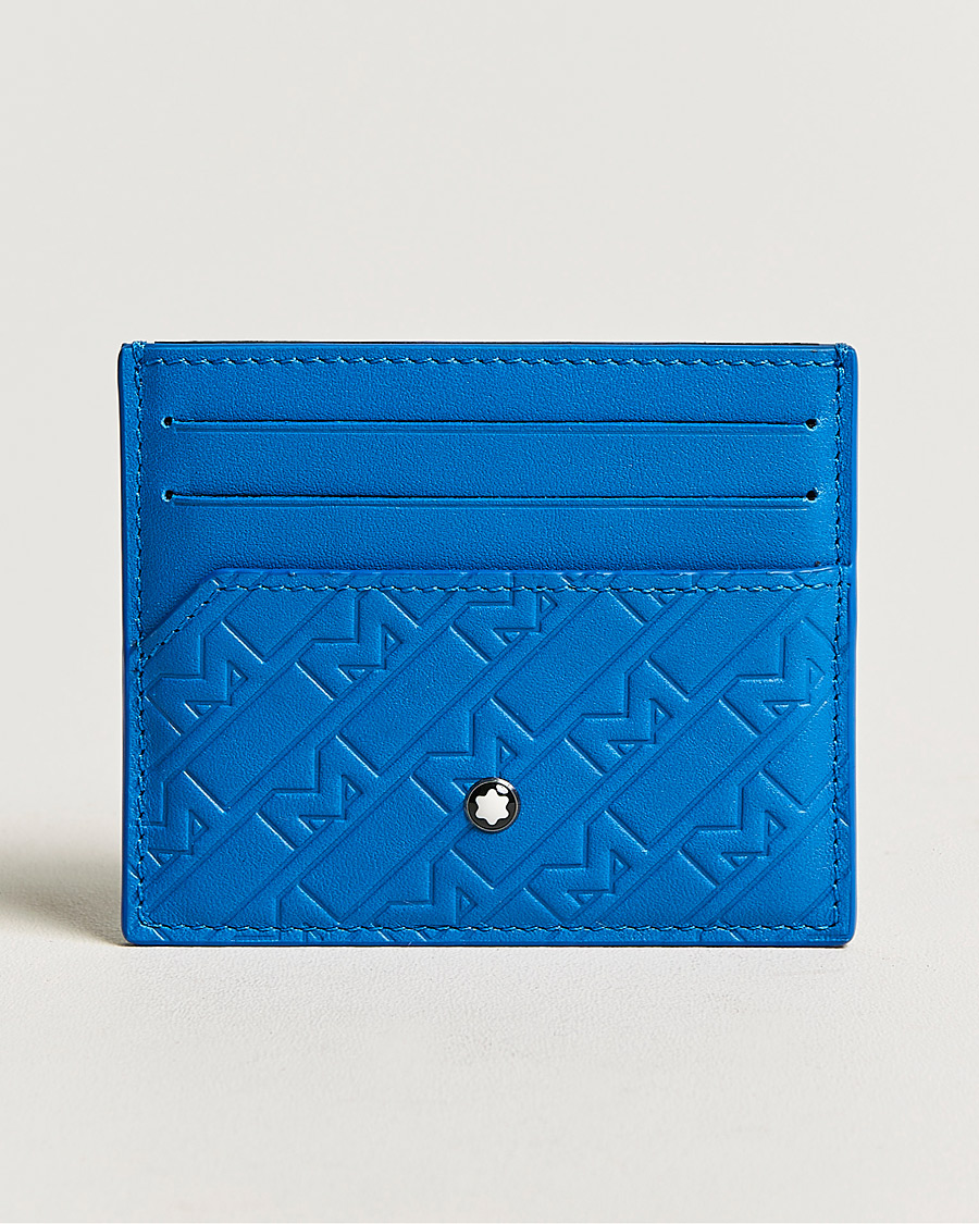 Herr | Montblanc M Gram Leather Card Holder 6cc Blue | Montblanc | M Gram Leather Card Holder 6cc Blue