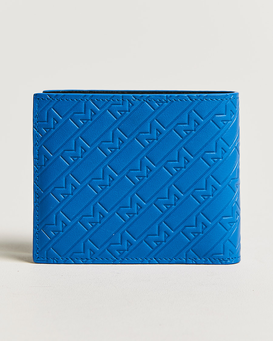 Herr | Montblanc M Gram Leather Wallet 8cc Blue | Montblanc | M Gram Leather Wallet 8cc Blue