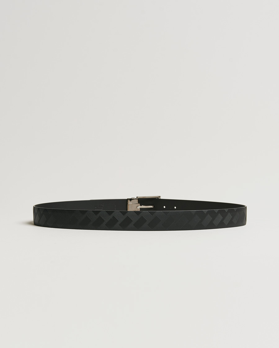 Herr | Släta bälten | Montblanc | Black 35 mm Leather Belt Black