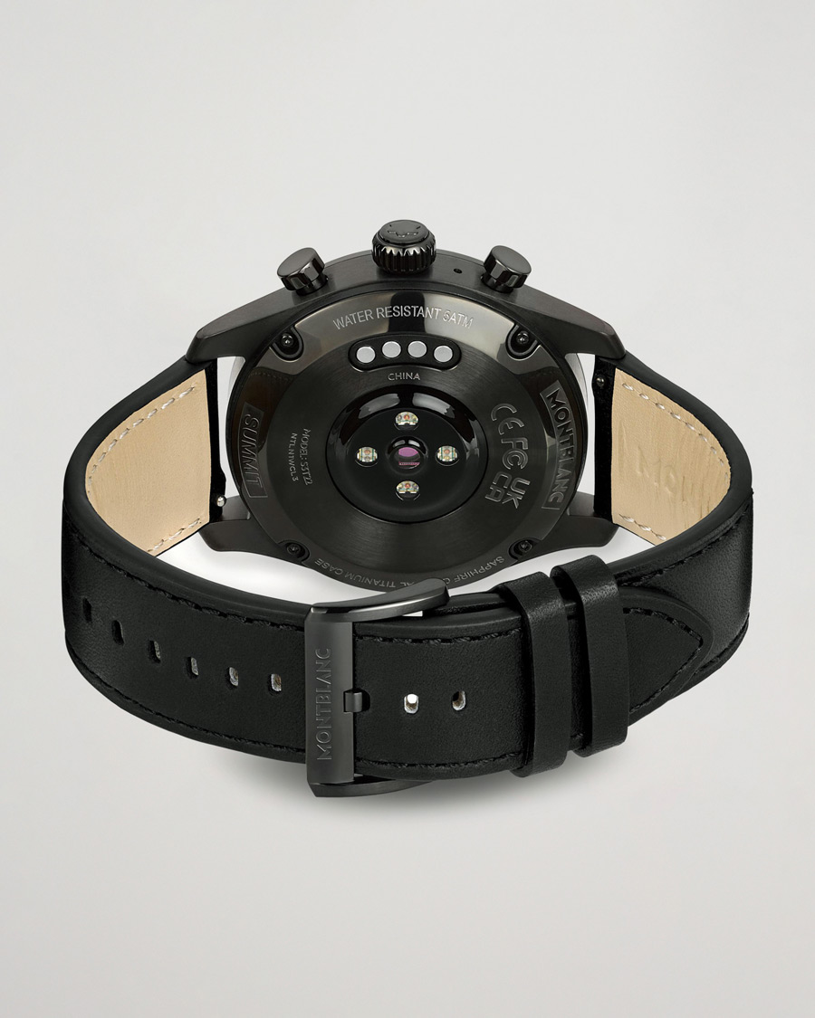 Herr | Gummistrap | Montblanc | Summit 3 Smartwatch Black