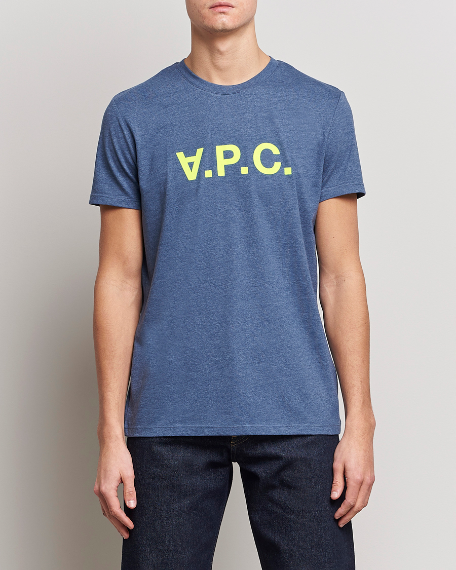 Herr | A.P.C. | A.P.C. | VPC Neon Short Sleeve T-Shirt Marine
