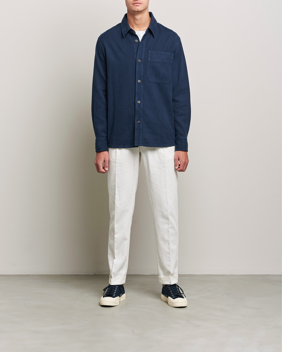 Herr | Skjortor | A.P.C. | Basile Overshirt Navy