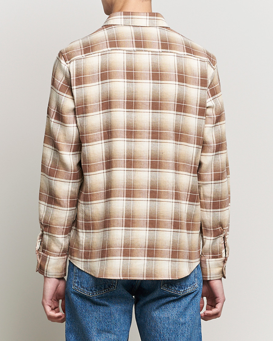 Herr | Skjortor | A.P.C. | Trek Overshirt Beige Check