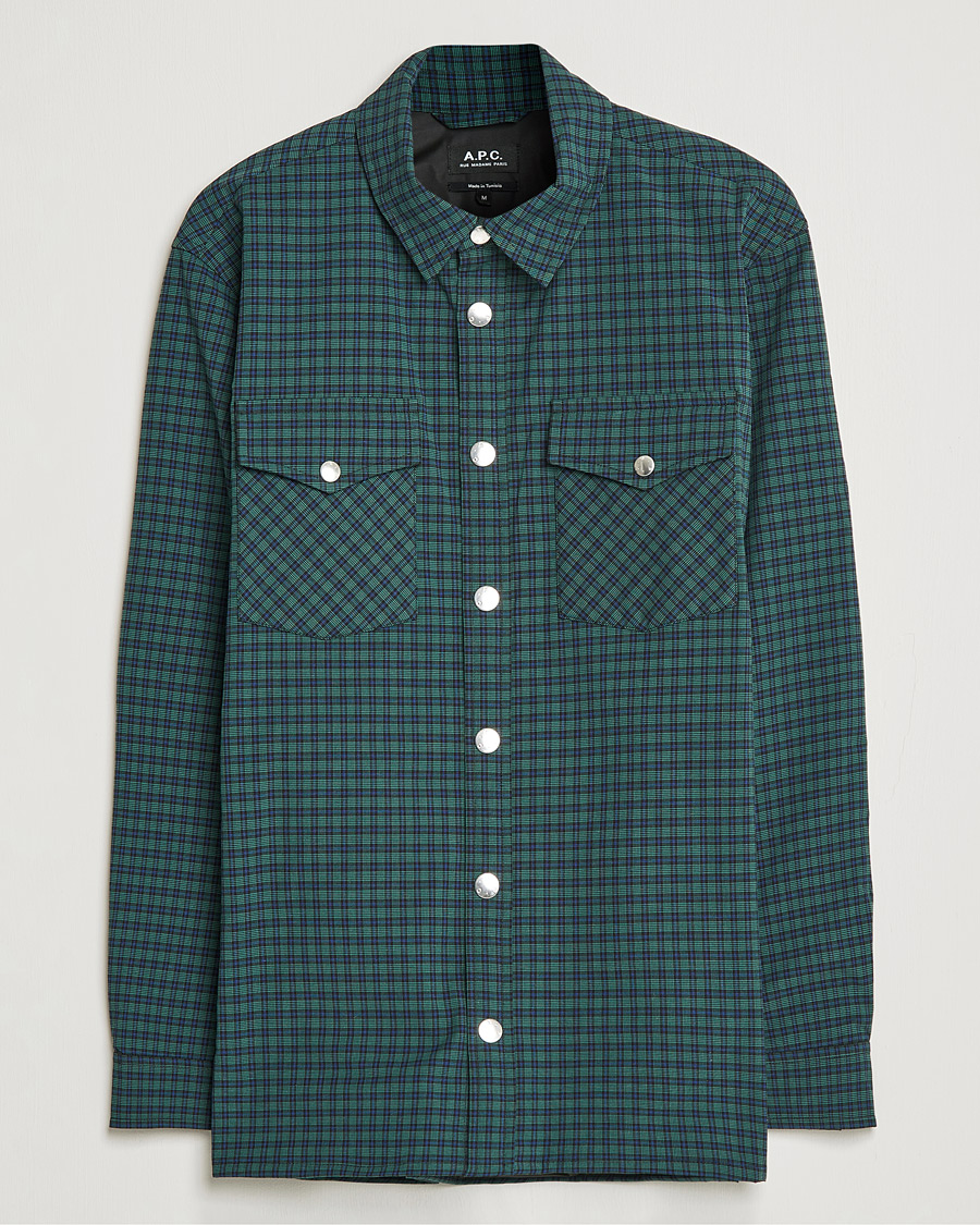 Herr | Skjortor | A.P.C. | Samy Padded Overshirt Black Check