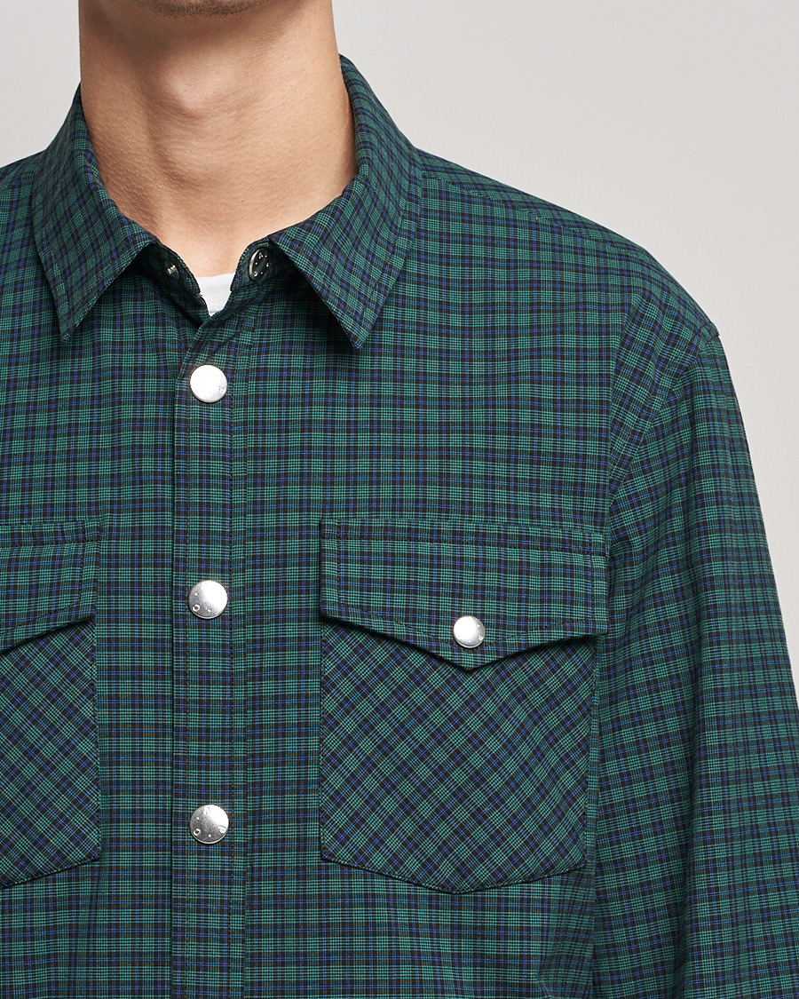 Herr | Skjortor | A.P.C. | Samy Padded Overshirt Black Check