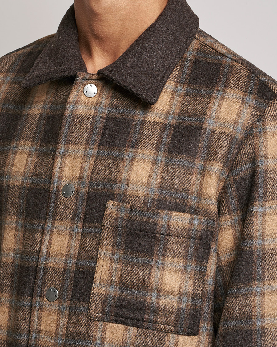 Herr | Jackor | A.P.C. | Emile Shirt Jacket Brown Check