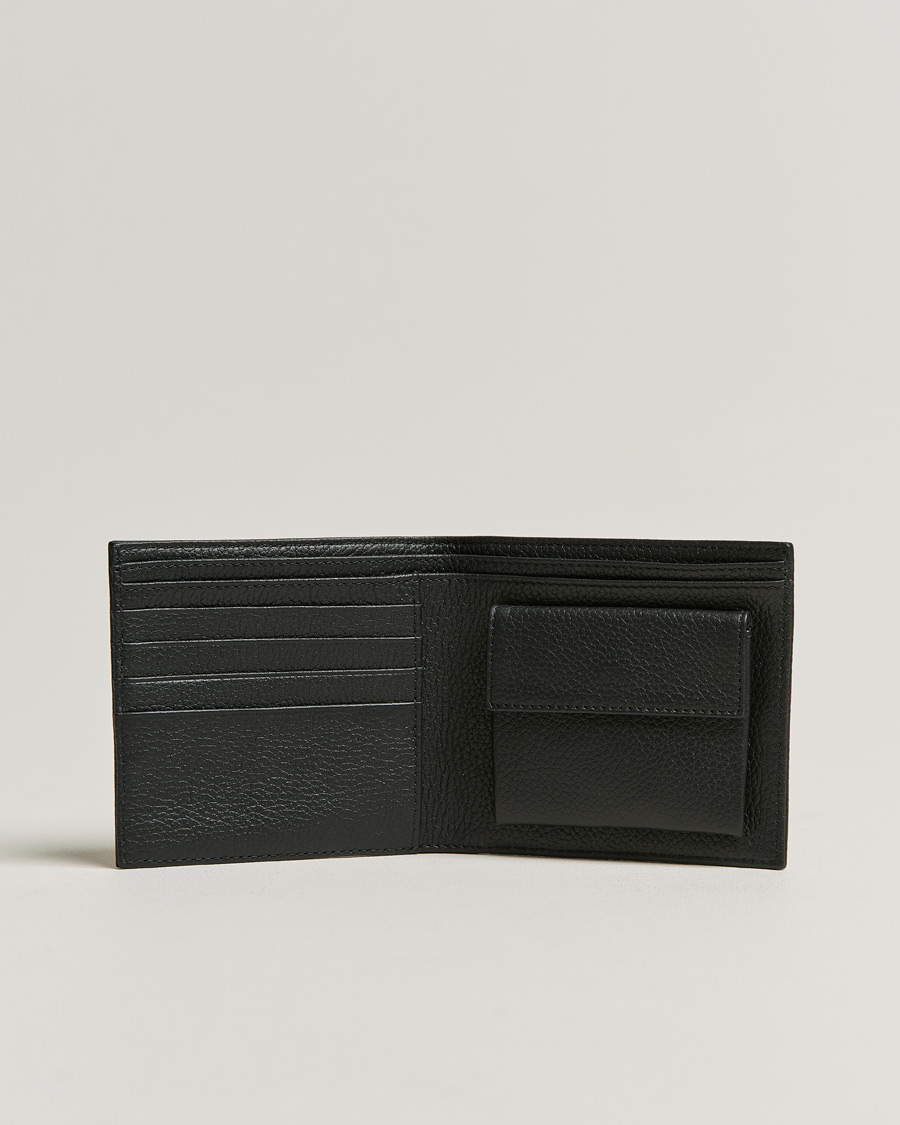 Herr | A.P.C. Grain Leather Wallet Black | A.P.C. | Grain Leather Wallet Black