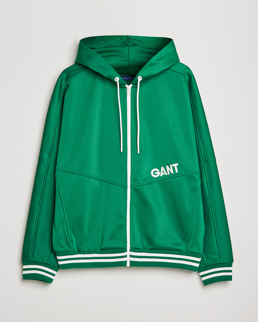 Herr | Tröjor | GANT | Raquet Club Full-Zip Hoodie Lavish Green