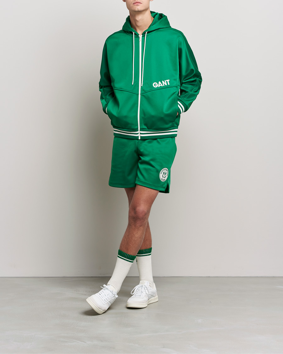 Herr | Tröjor | GANT | Raquet Club Full-Zip Hoodie Lavish Green
