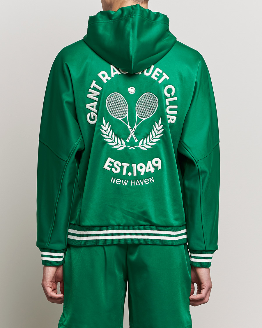 Herr | Tröjor | GANT | Raquet Club Full-Zip Hoodie Lavish Green