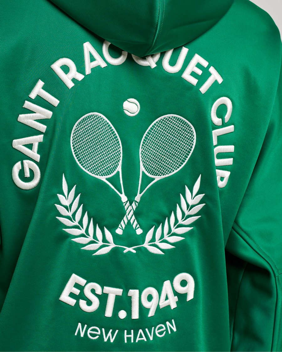 Herr | Tröjor | GANT | Raquet Club Full-Zip Hoodie Lavish Green