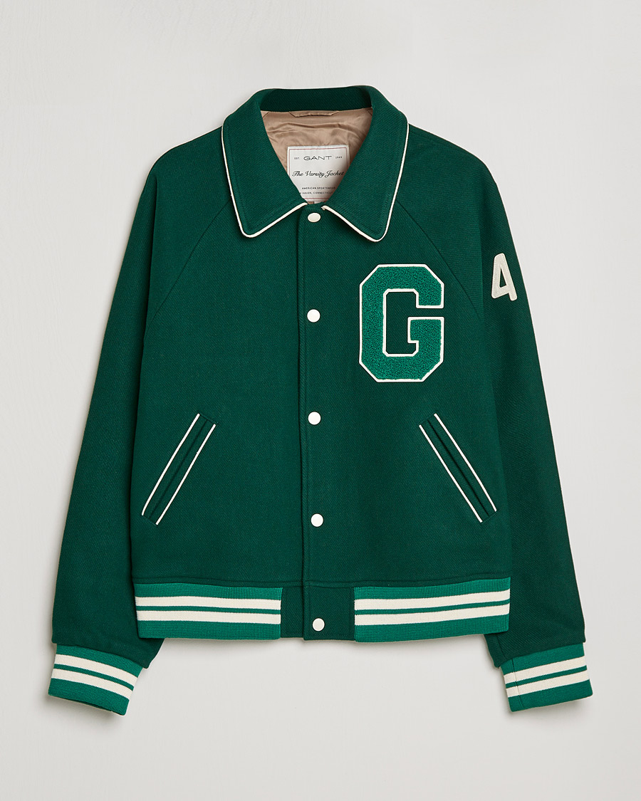Herr | Jackor | GANT | College G Varisty Jacket Forest Green