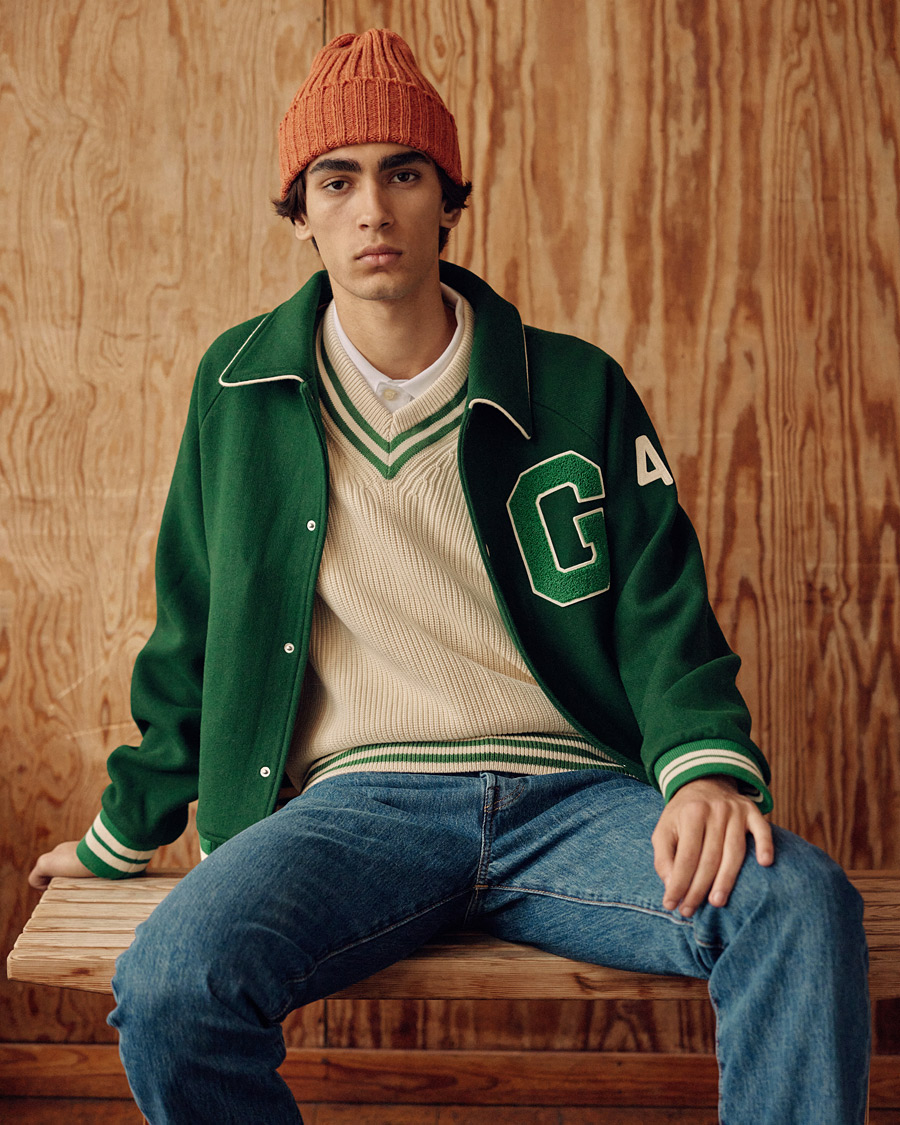 Herr | Jackor | GANT | College G Varisty Jacket Forest Green