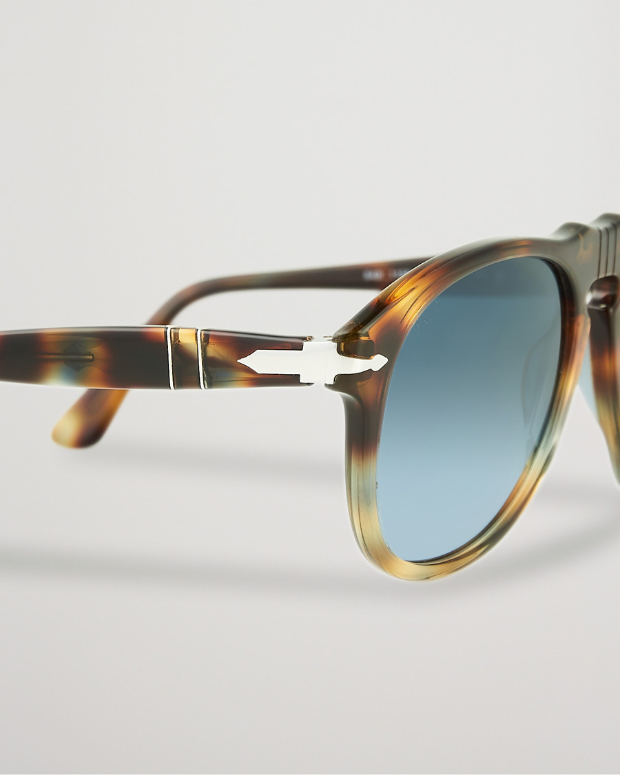 Herr | Persol 0PO0649 Sunglasses Havana/Blue | Persol | 0PO0649 Sunglasses Havana/Blue