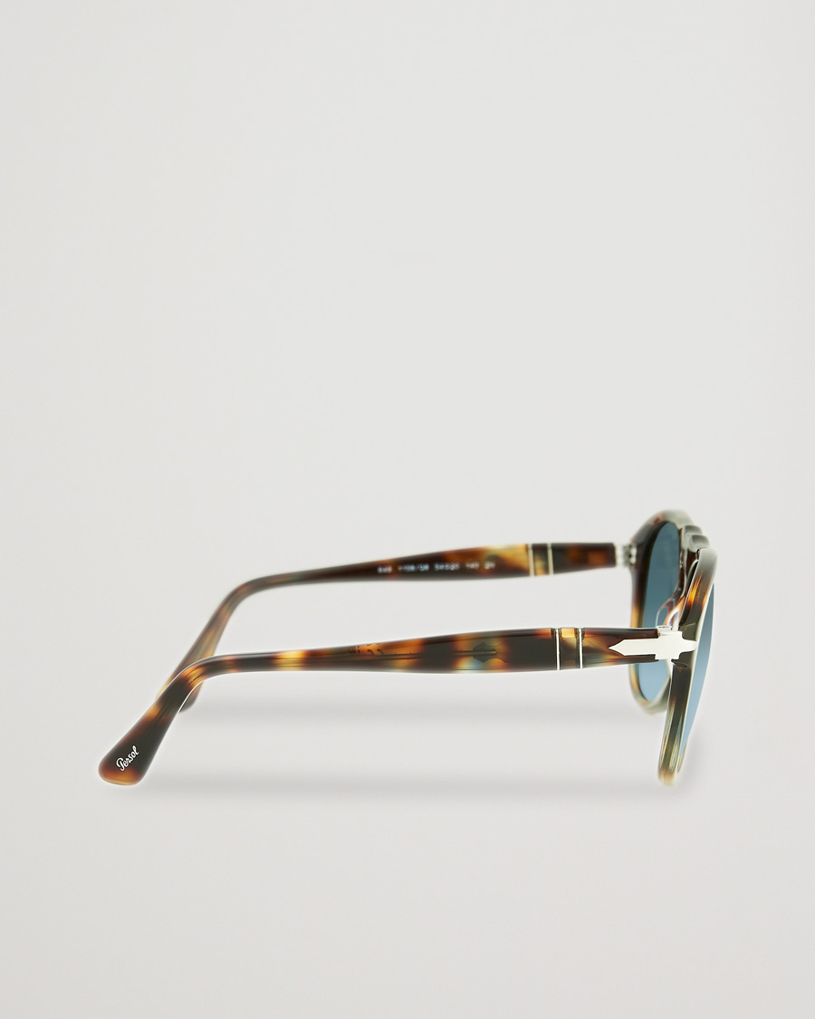 Herr | Persol 0PO0649 Sunglasses Havana/Blue | Persol | 0PO0649 Sunglasses Havana/Blue